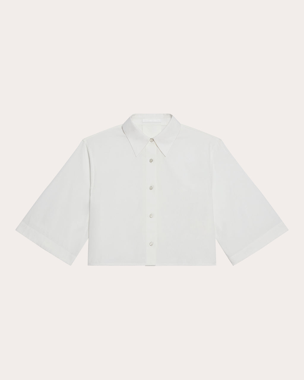 Poplin Cropped Trench Shirt