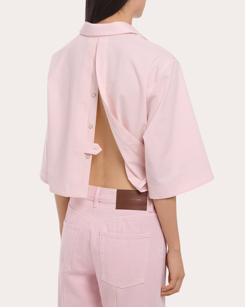 Poplin Cropped Trench Shirt