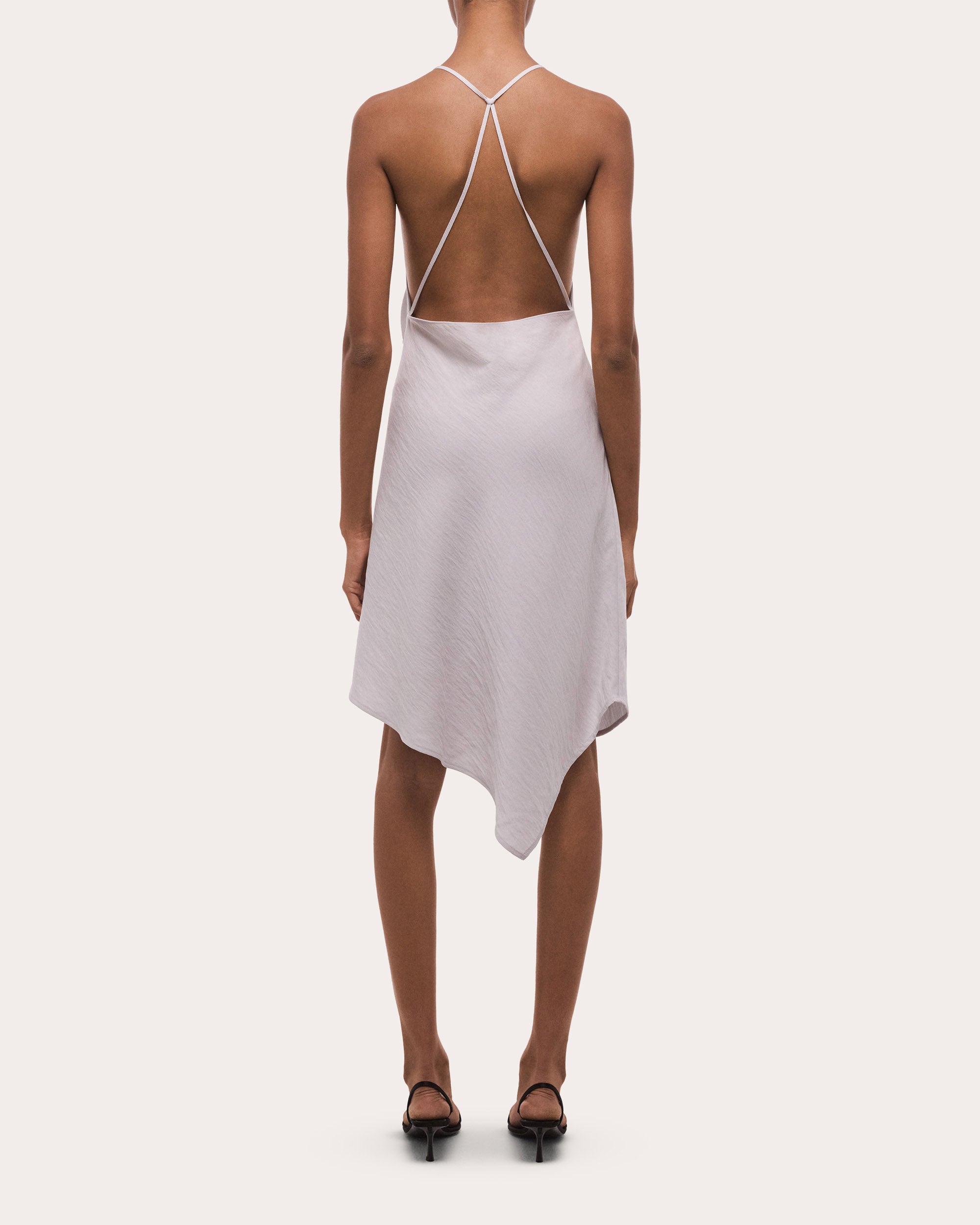 Twill Knotted Handkerchief Slip Dress
