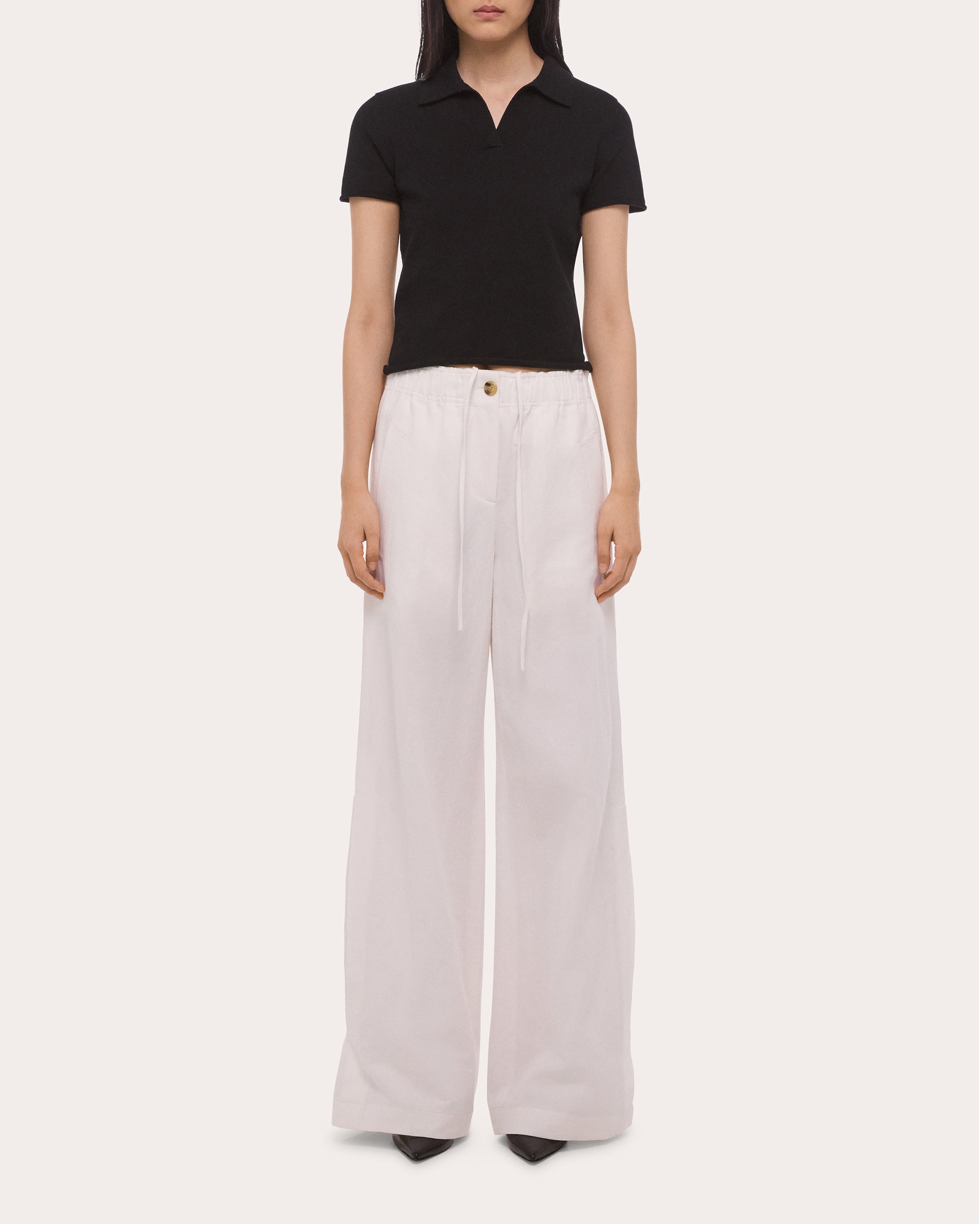 Cotton Knit Shrunken Polo