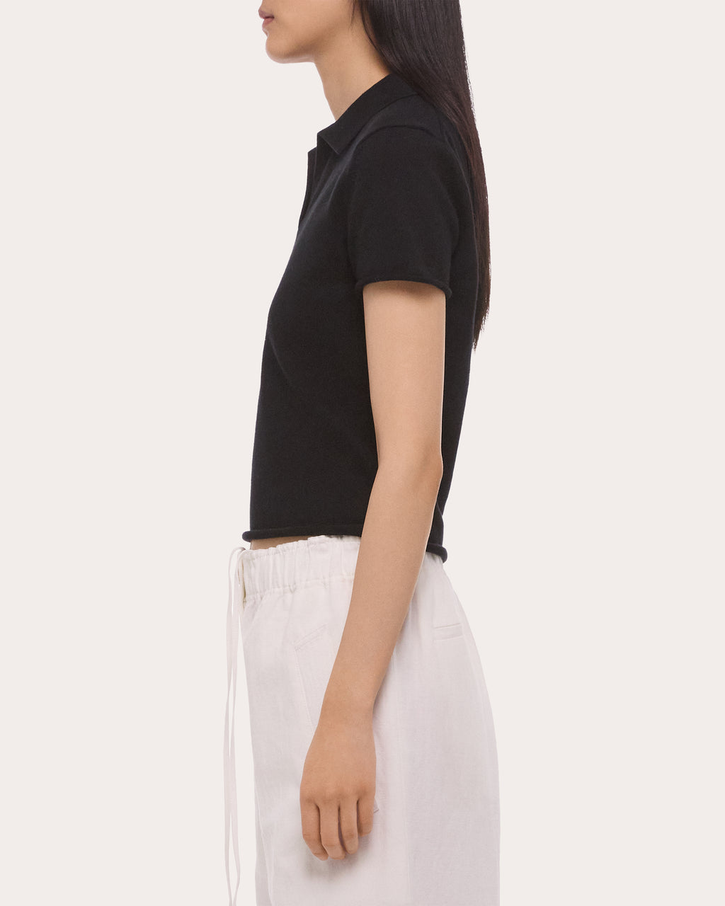 Cotton Knit Shrunken Polo