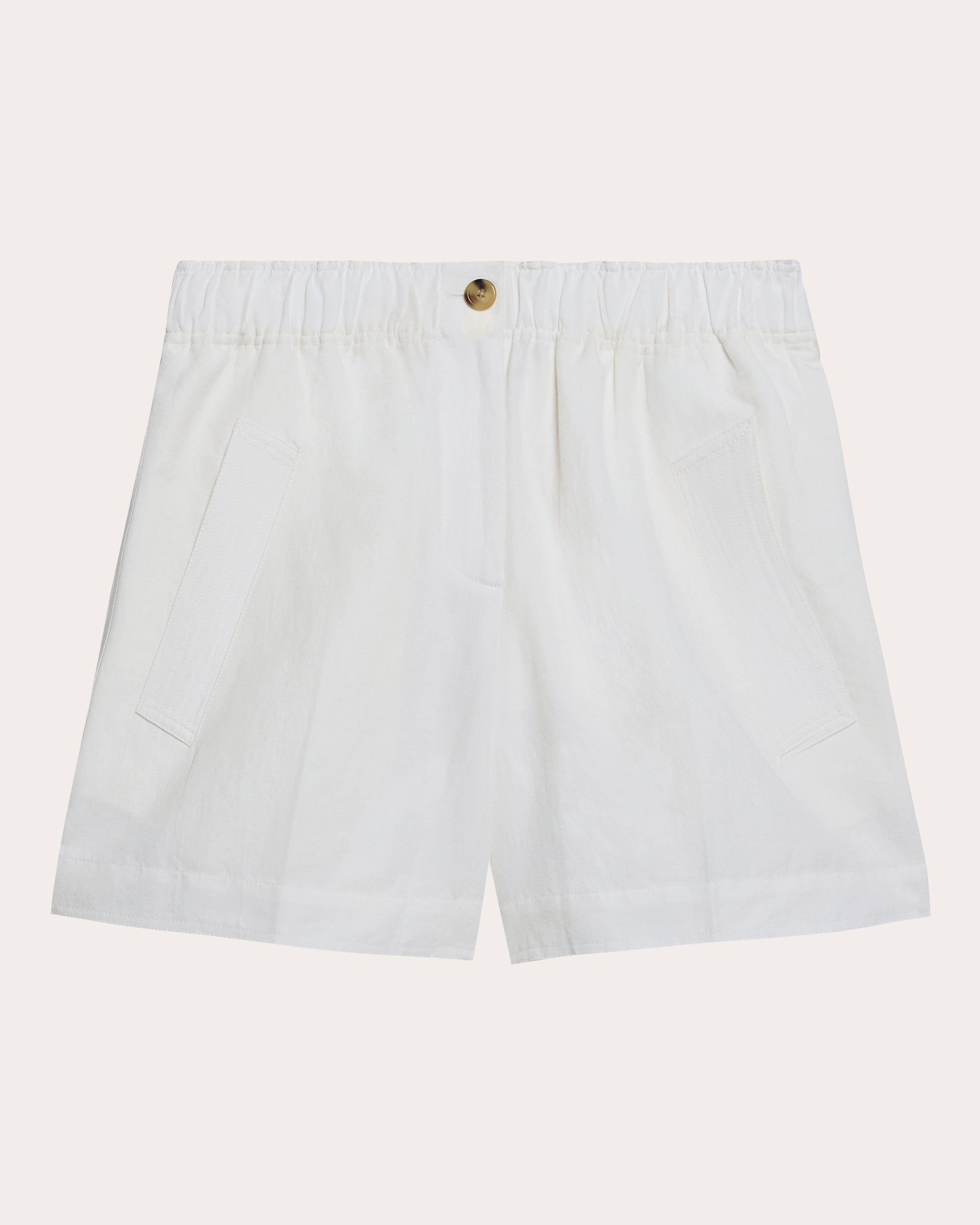 Cotton Linen Trench Shorts