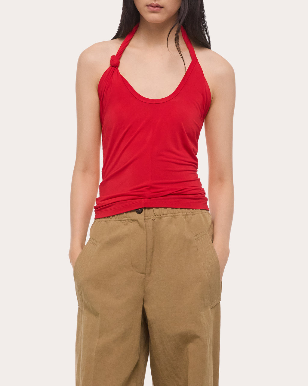Jersey Twist Dancer Halter Top