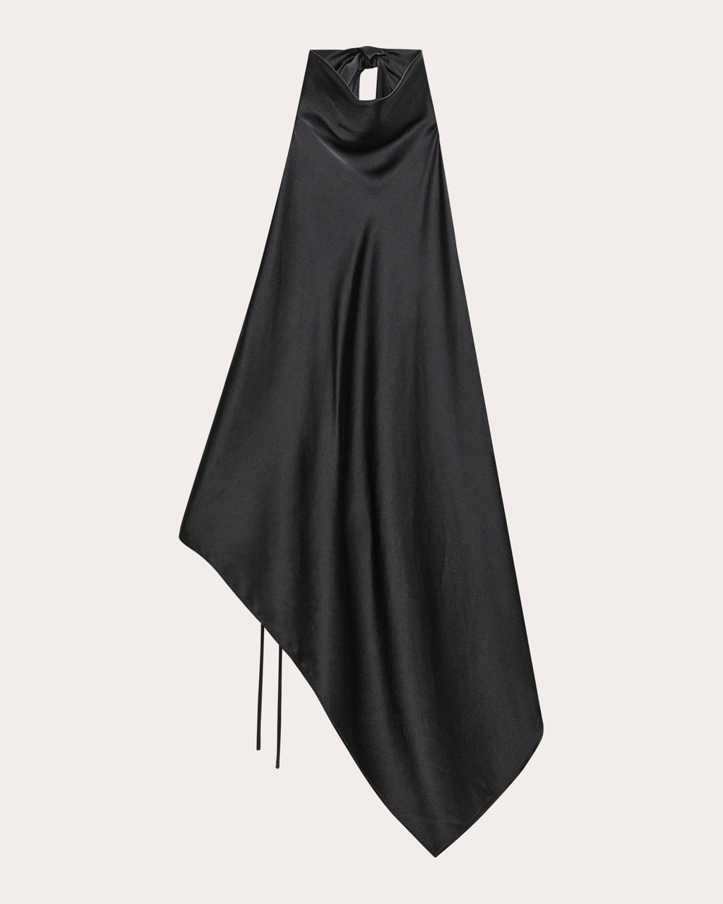 Silk Tie Scarf Halter Top