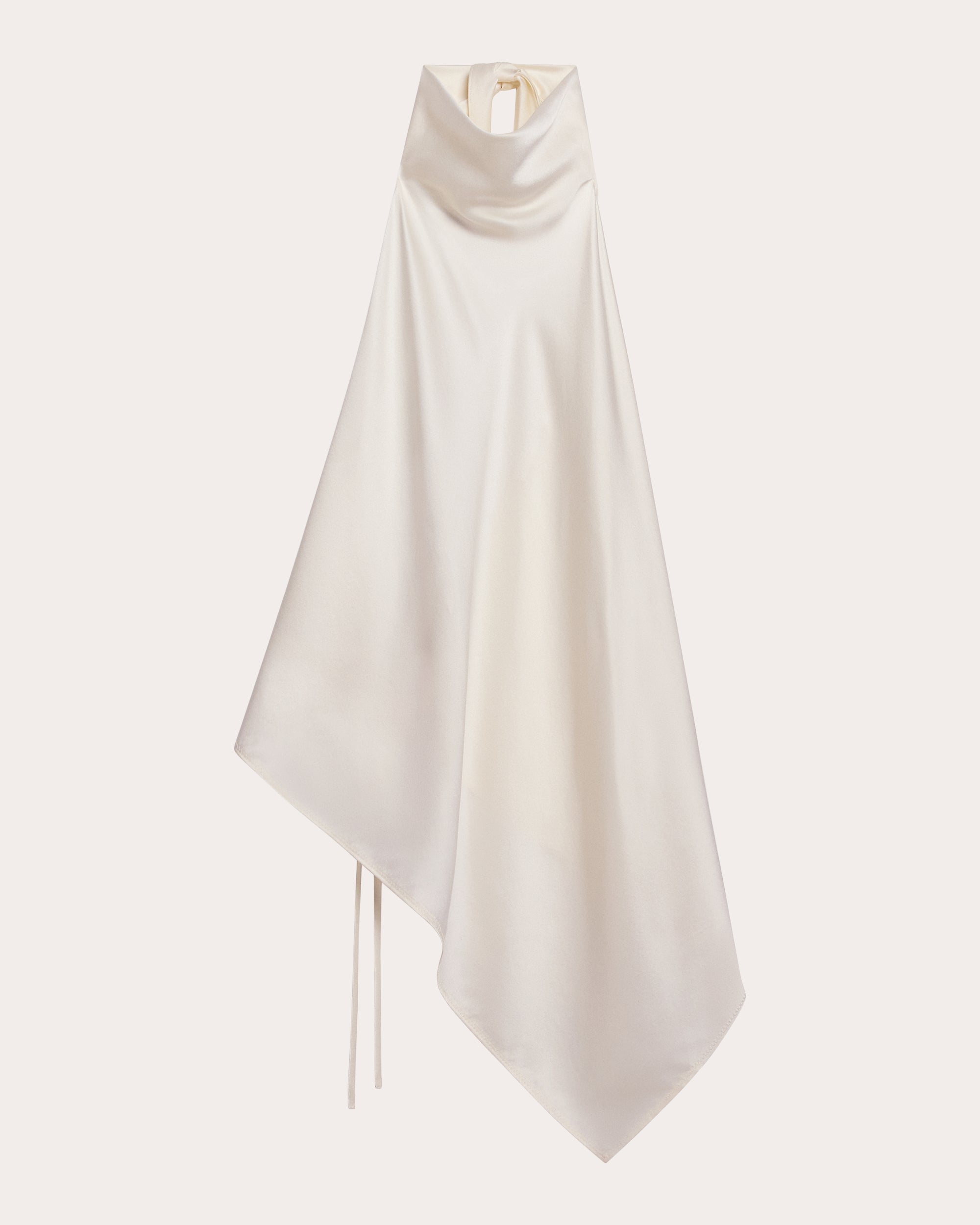 Silk Tie Scarf Halter Top
