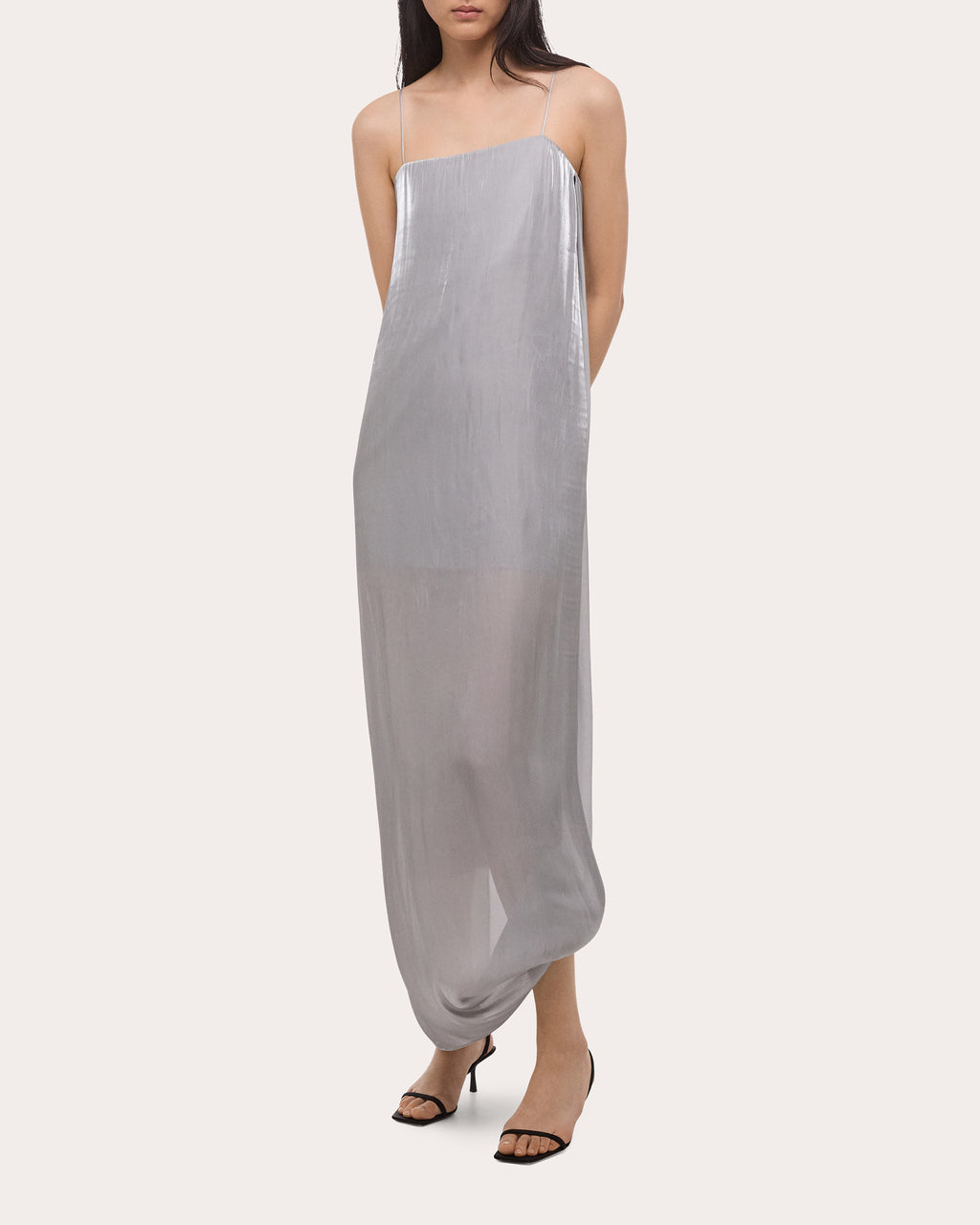 Iridescent Bubble Slip Dress