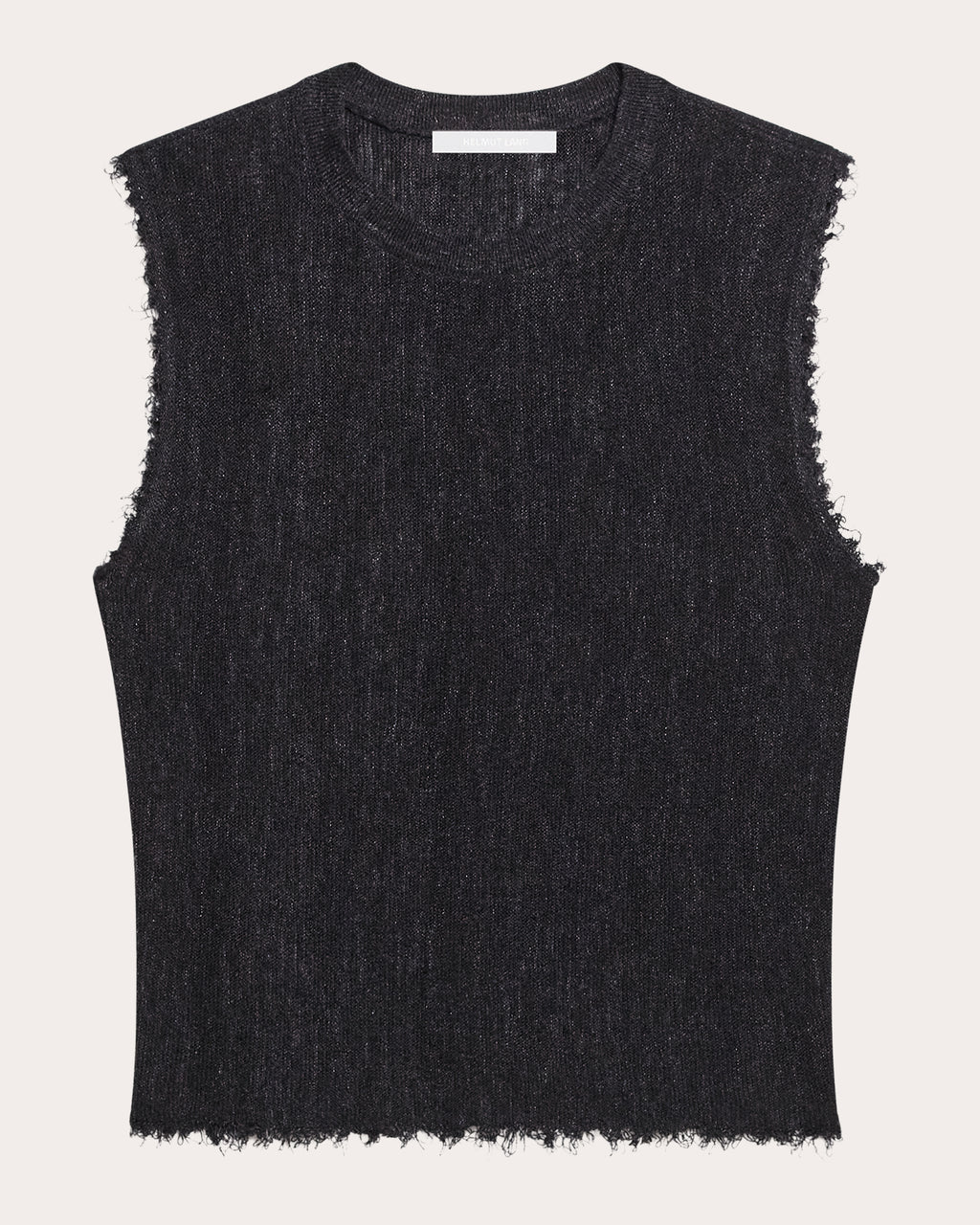 Sheer Raw-Edge Muscle Tank