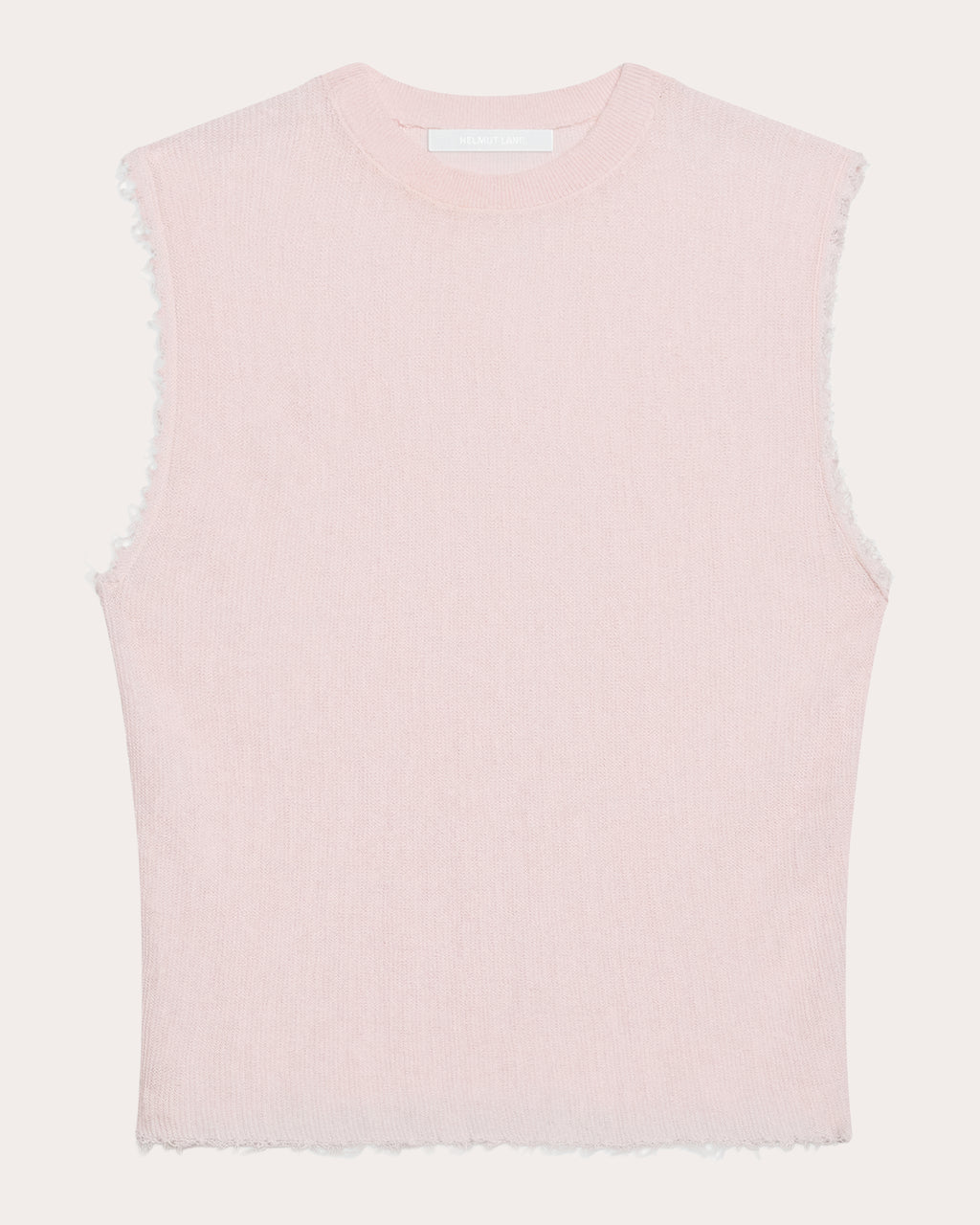 Sheer Raw-Edge Muscle Tank
