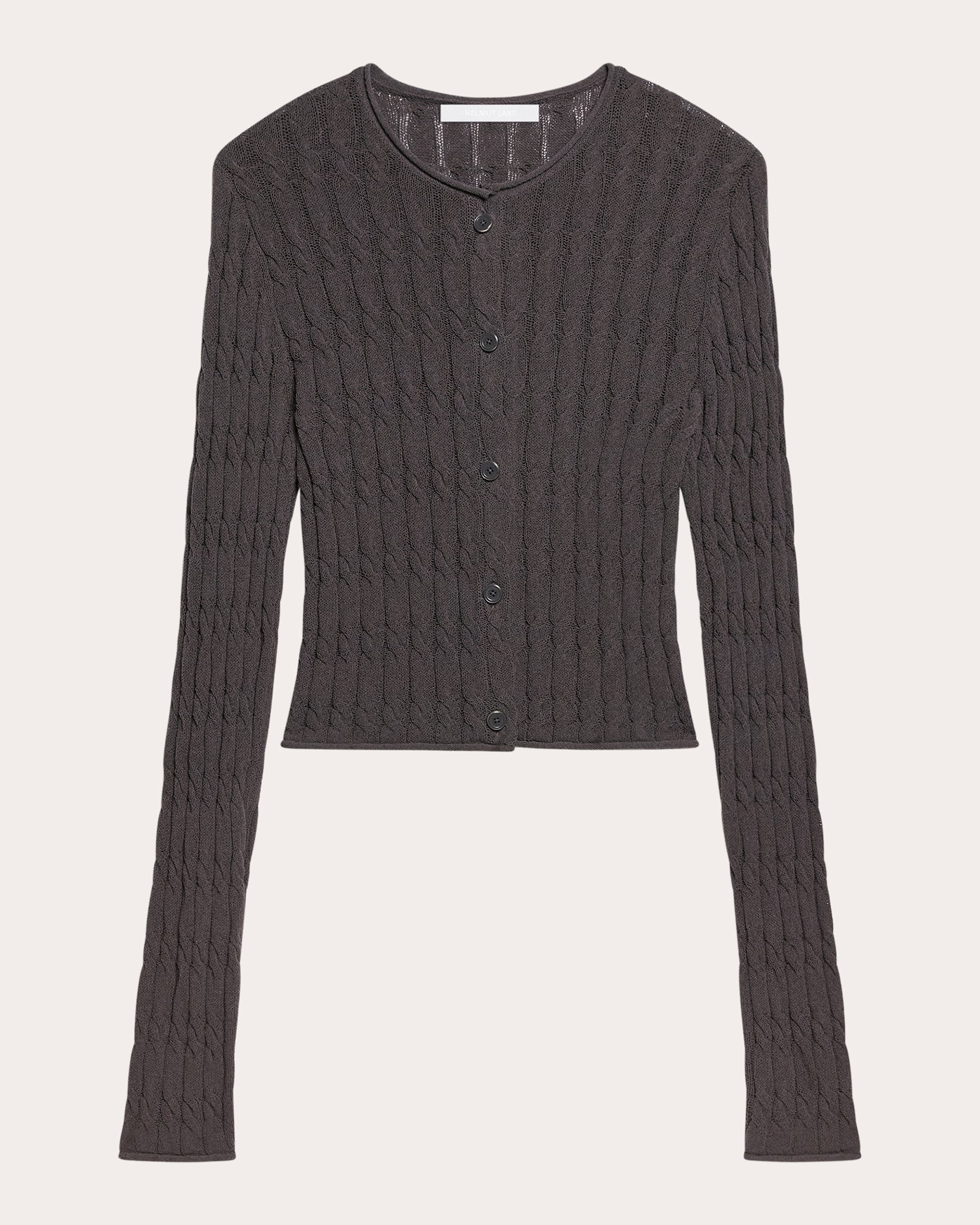 Cable Knit Cropped Cardigan