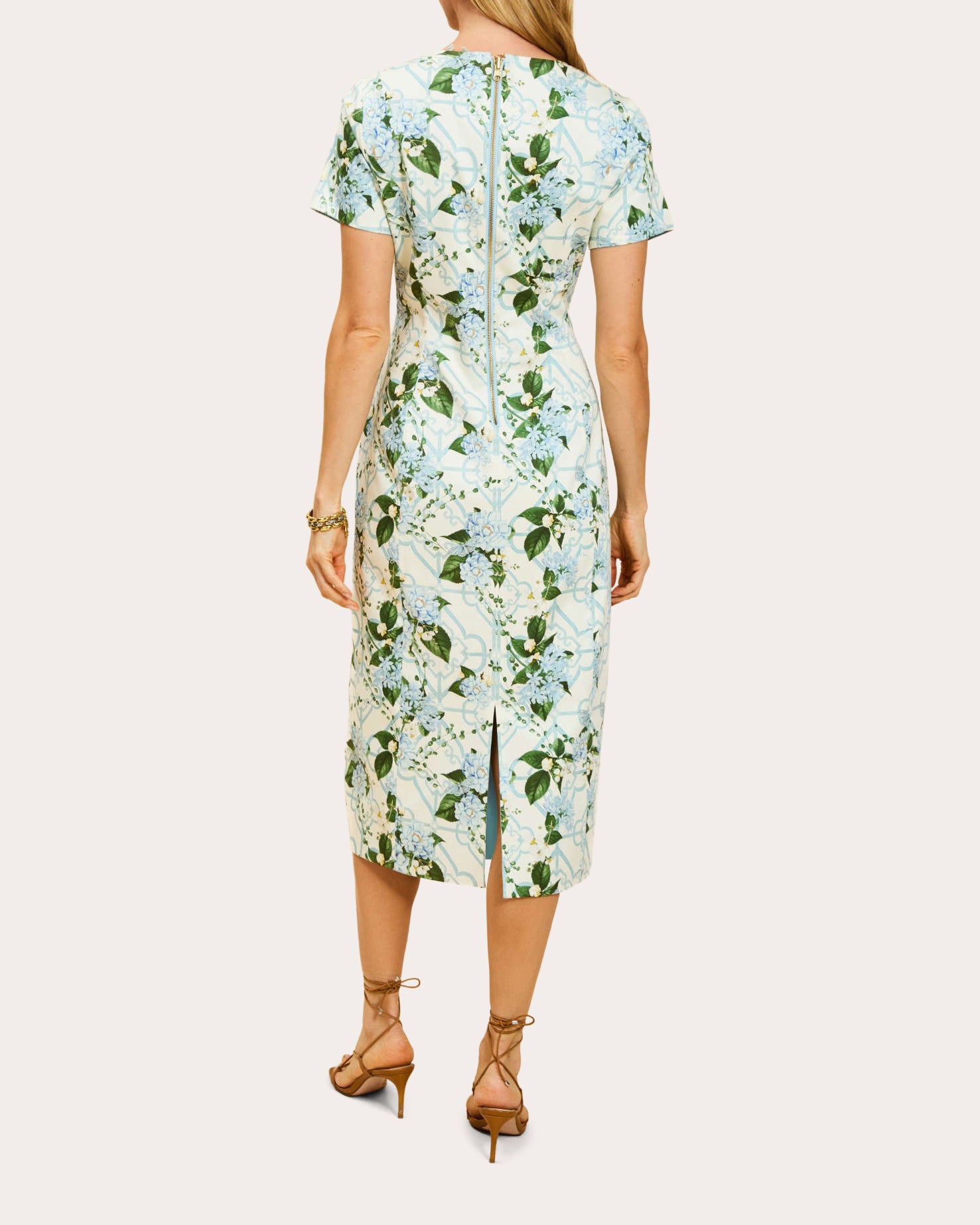 Hampton Reversible Poplin Tailored Midi Dress