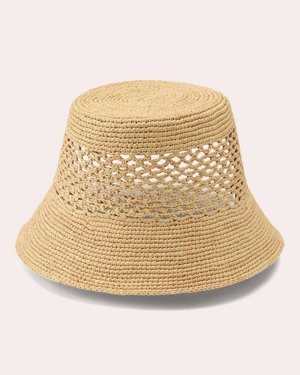 Hana Crocheted Raffia Bucket Hat