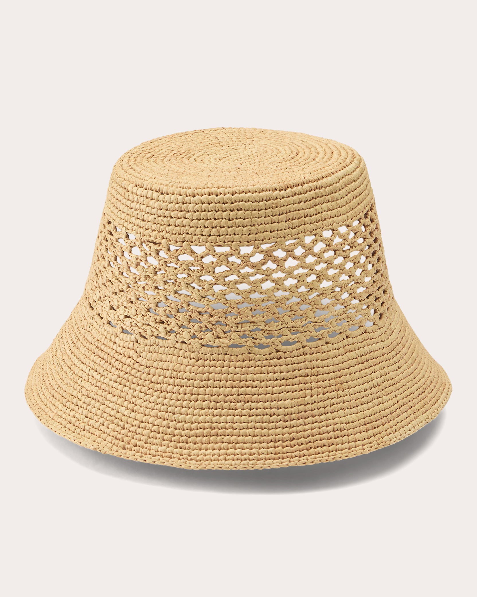 Hana Crocheted Raffia Bucket Hat