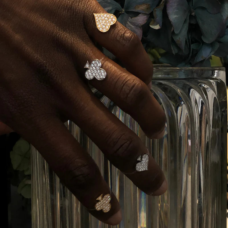 Diamond & 18k Gold Large Âme Ring