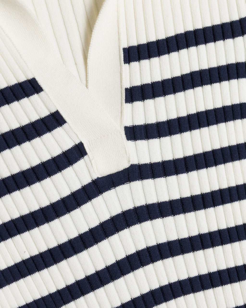 Miranda Stripe Knit Polo Mini Dress