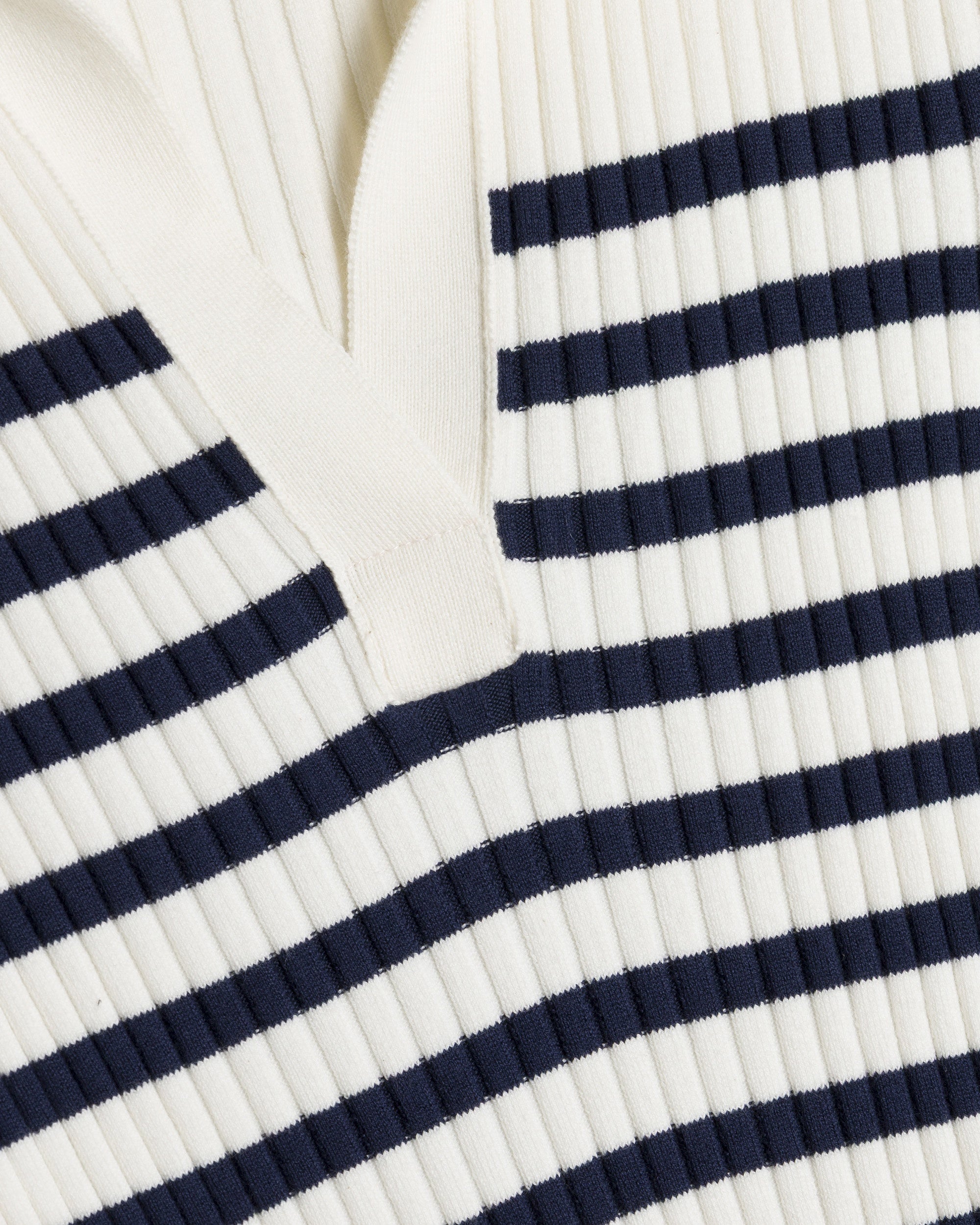 Miranda Stripe Knit Polo Mini Dress