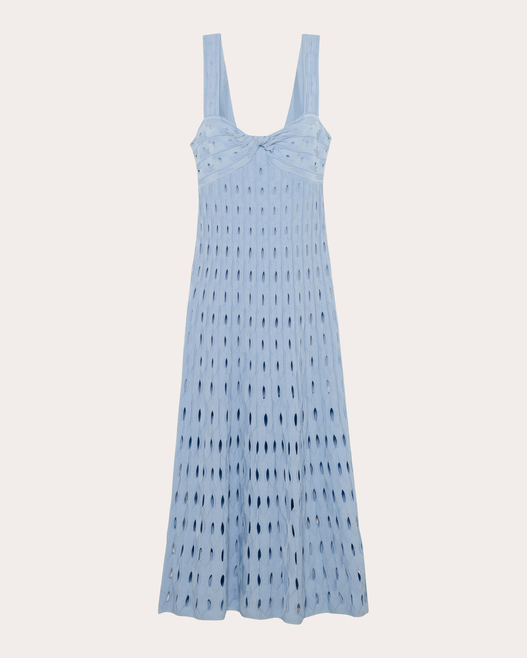 Christina Eyelet Knit Midi Dress