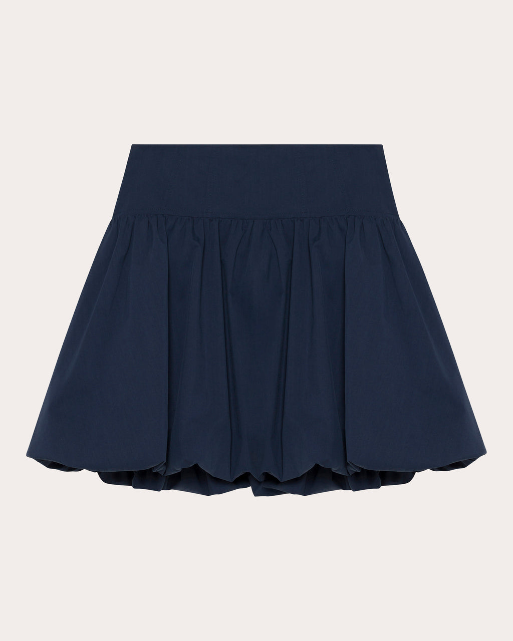 Pippa Poplin Gathered Bubble Mini Skirt