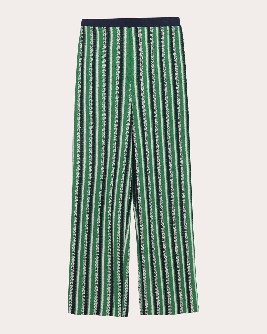 Brenner Stripe Knit Straight-Leg Pants