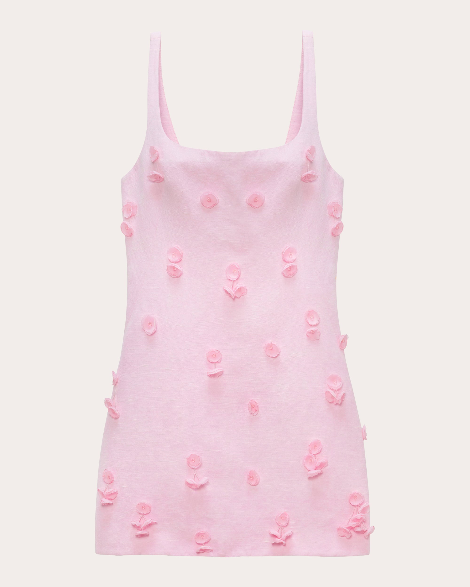 Cailinn Floral Appliqué Structured Mini Dress