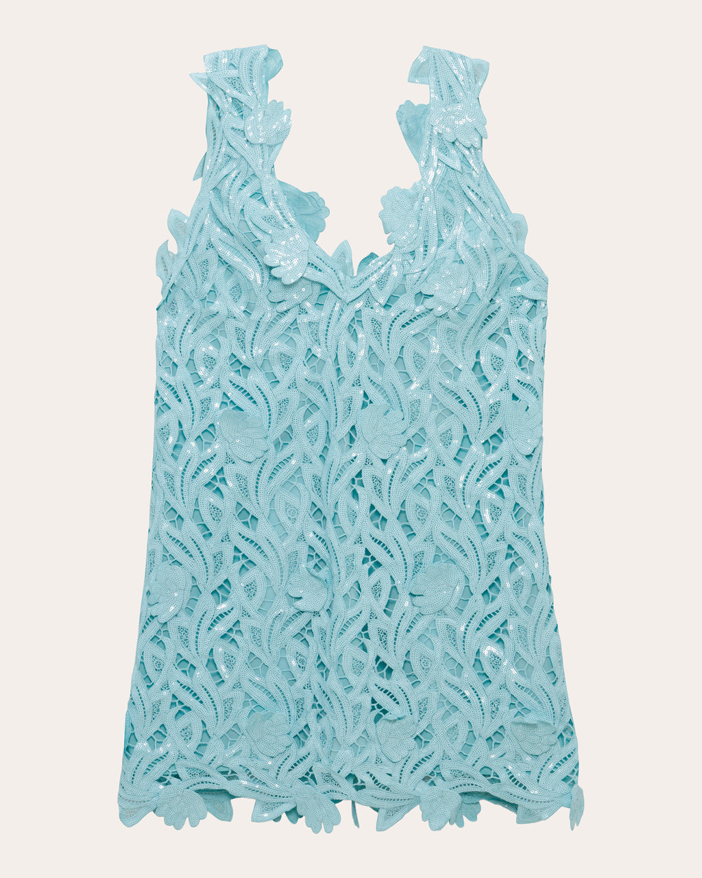 Raina Sequin Floral Lace Mini Shift Dress