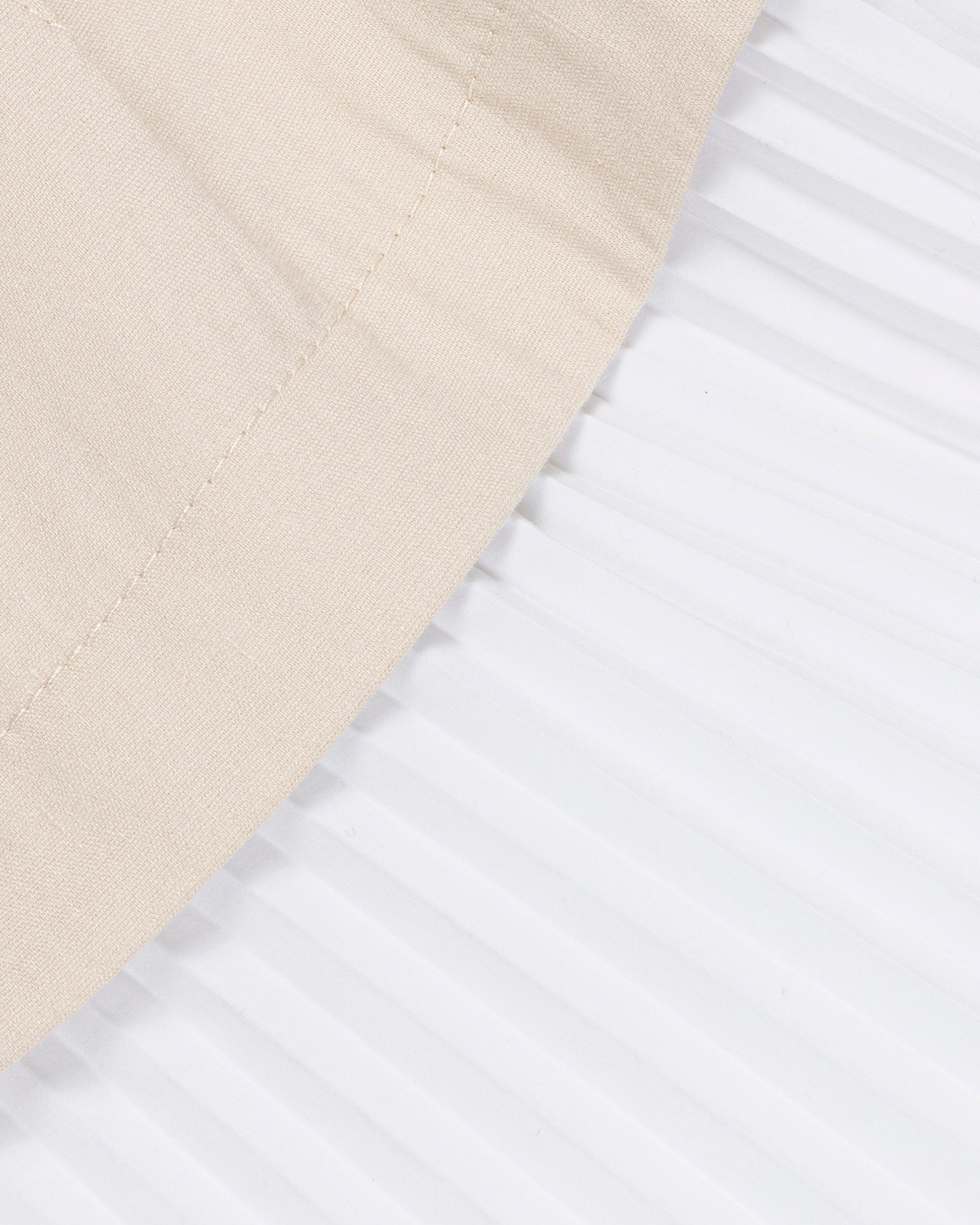 Sundae Poplin Linen Combo Flared Mini Dress