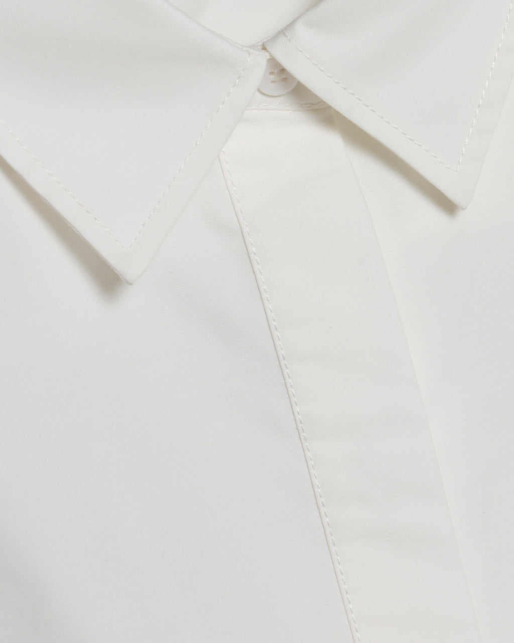 Ryett Cotton Faille Cropped Button-Up