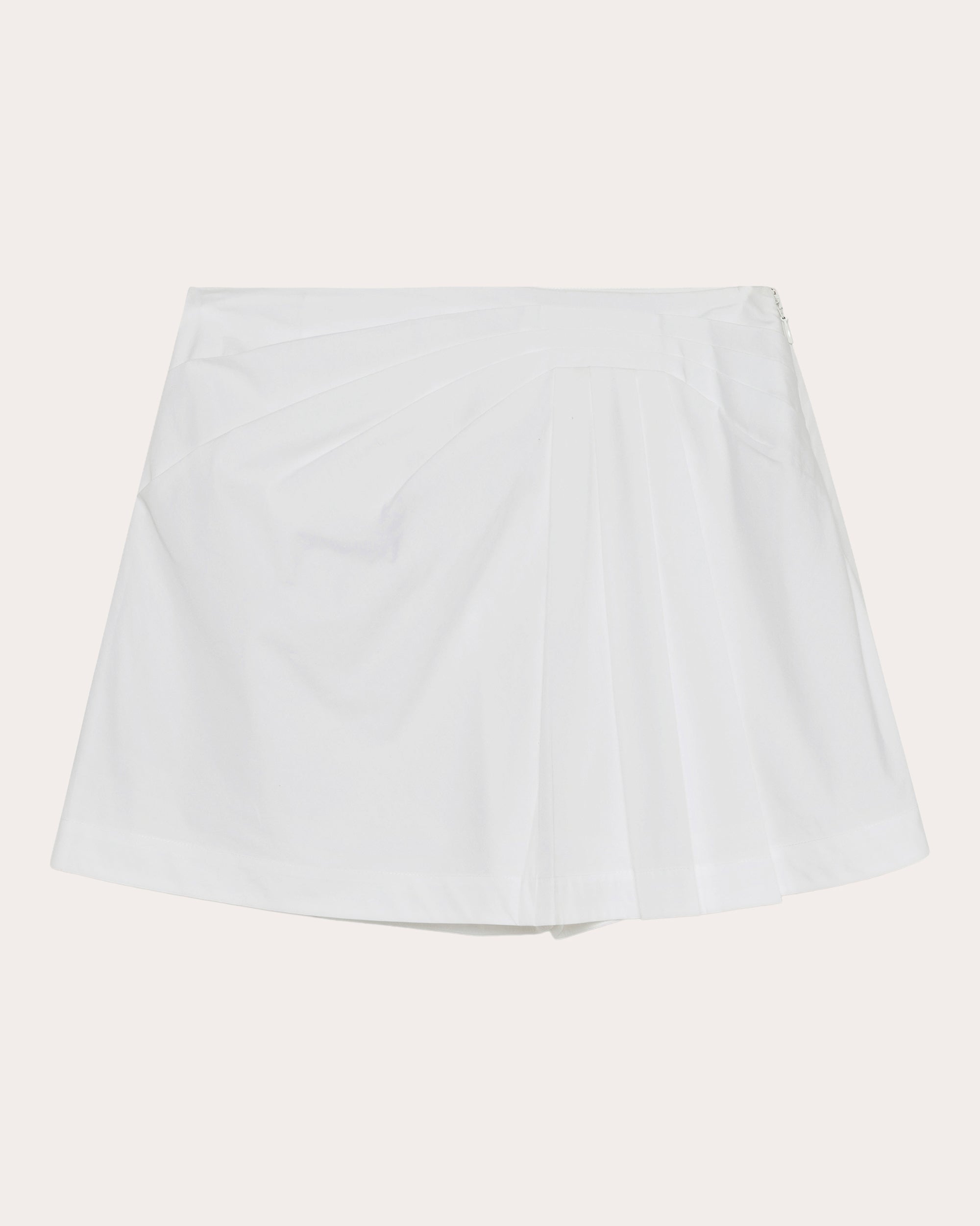Devlin Pleated Poplin Mini Skort