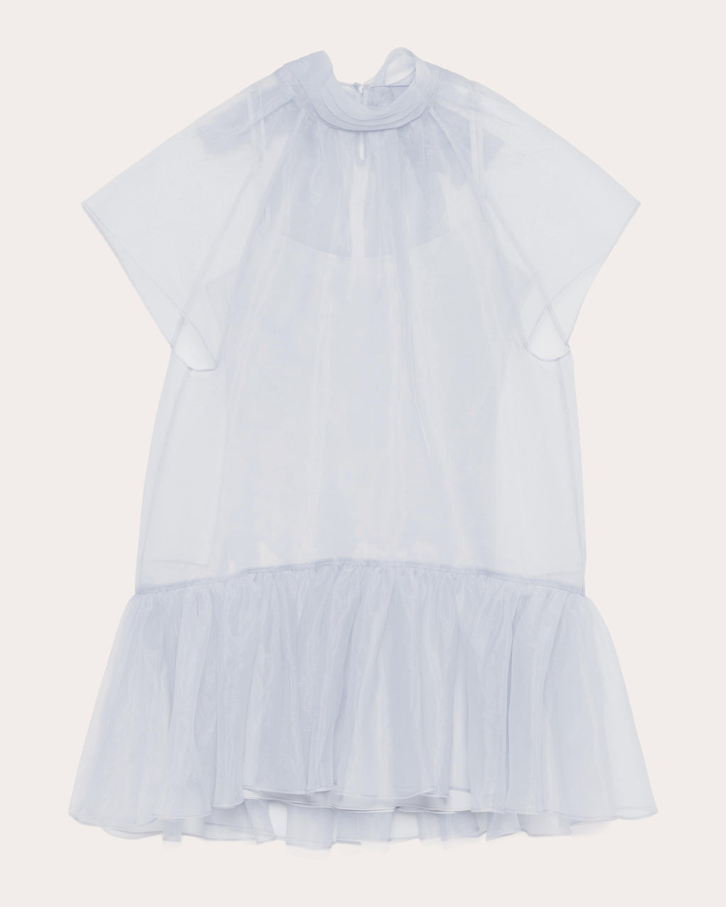 Beaux Organza Drop-Waist Mini Dress