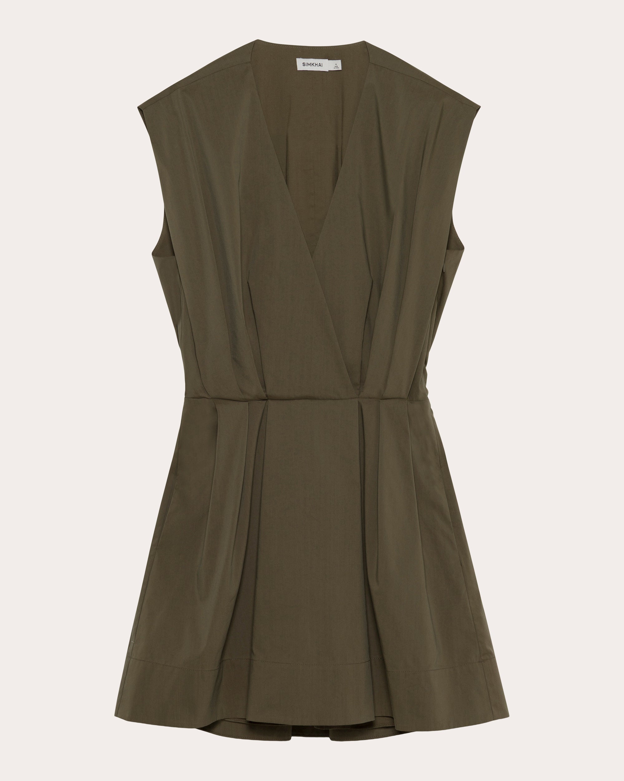 Sefi Pleated Poplin Mini Dress