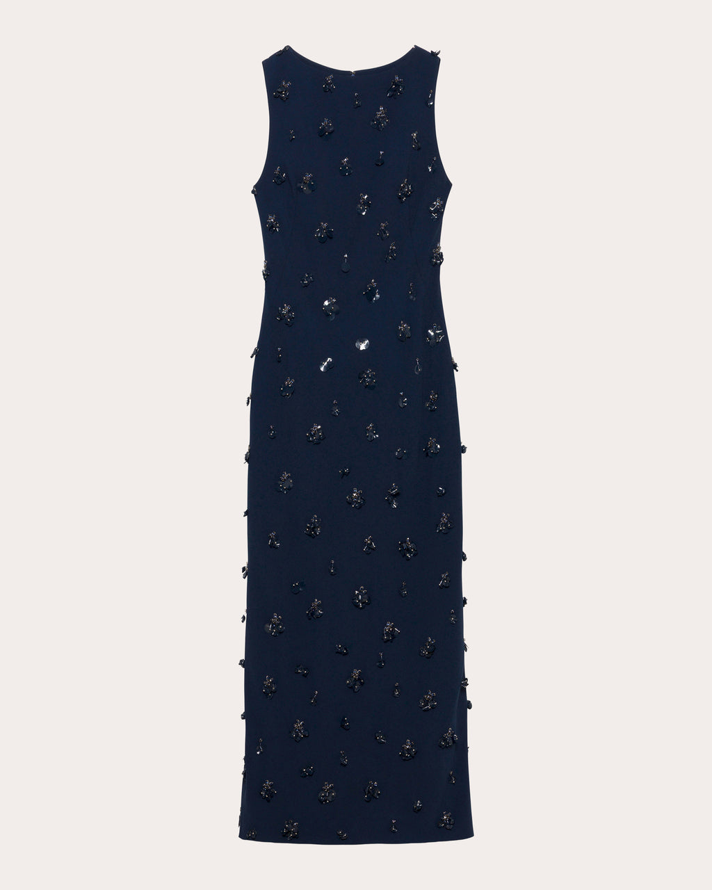 Claudia Embellished Crepe Column Midi Dress