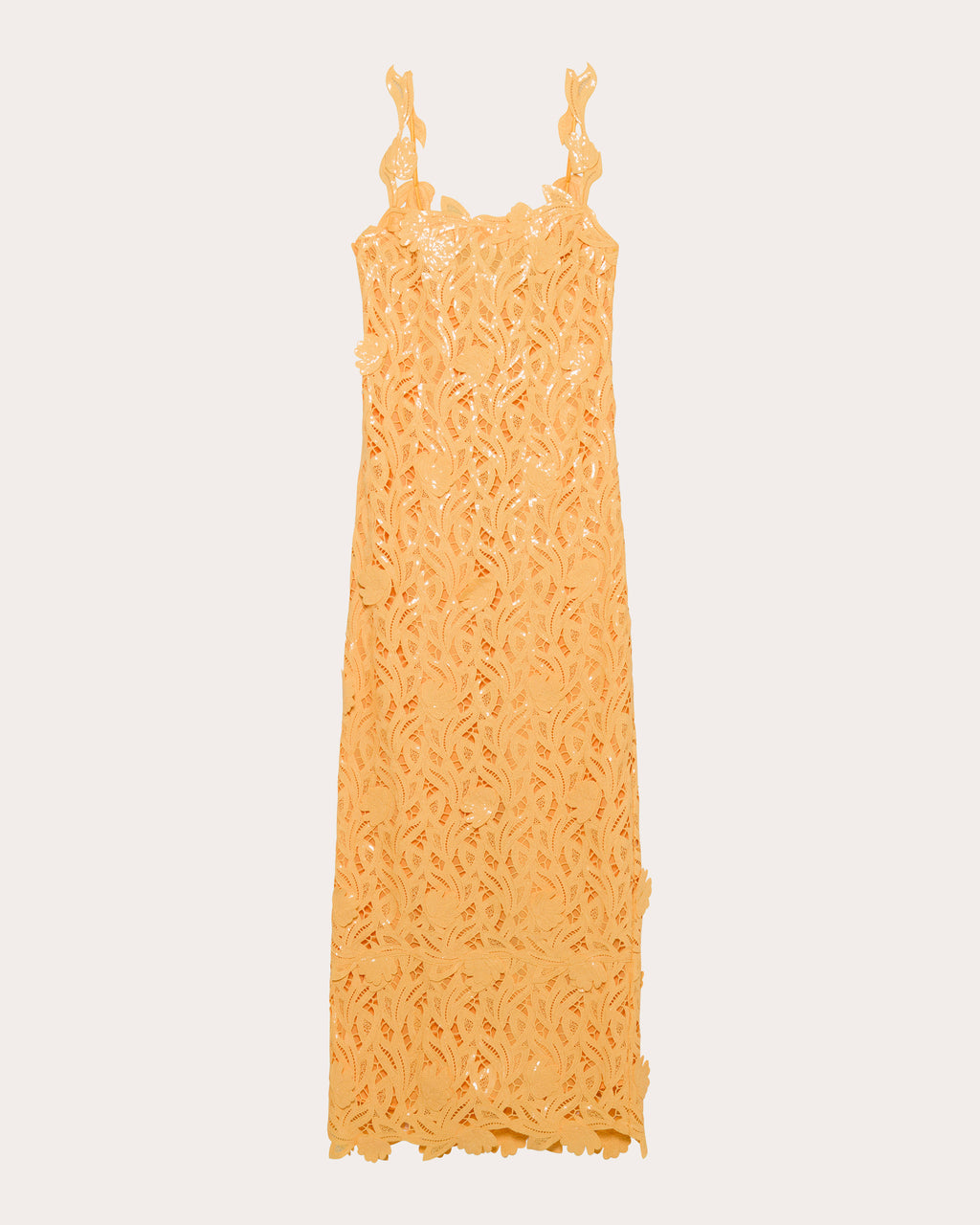 Marenna Sequin Floral Lace Column Dress