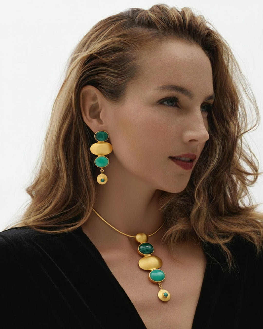 Green Onyx & Malachite Istanbul Necklace