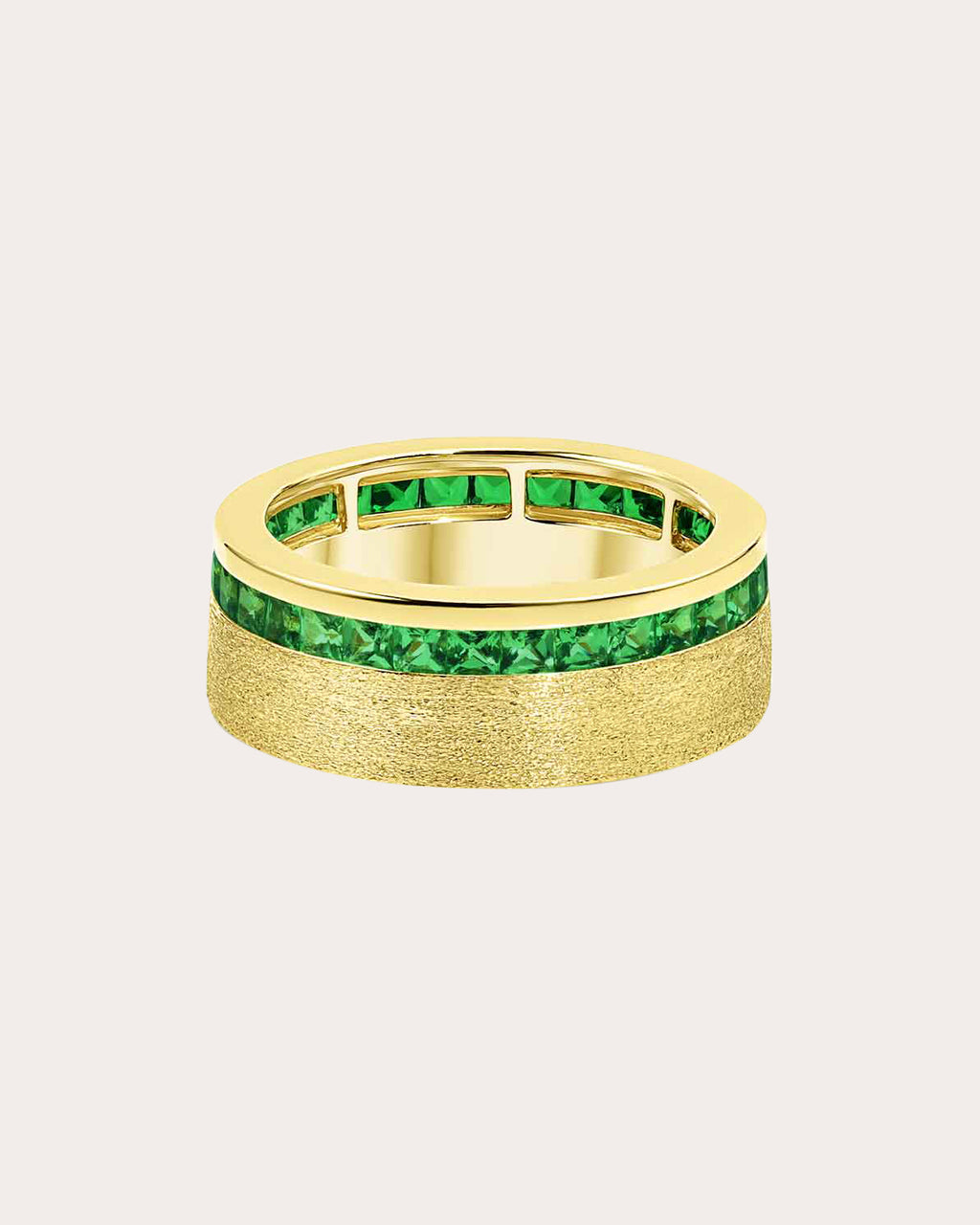 Tsavorite & 18k Gold Solara Band Ring