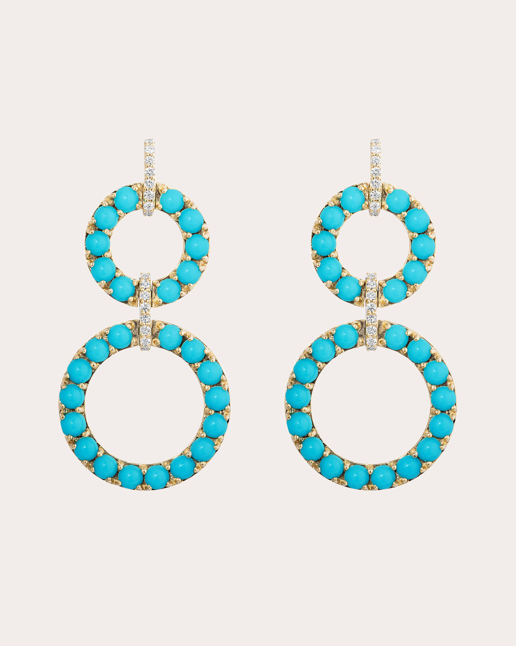 Turquoise & 18k Gold Limited Edition Drop Earrings