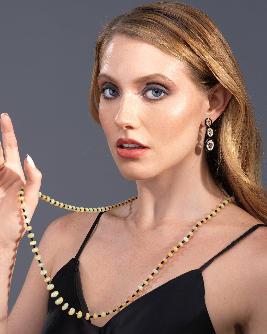 Opal & Onyx Limited Edition Beaded Necklace