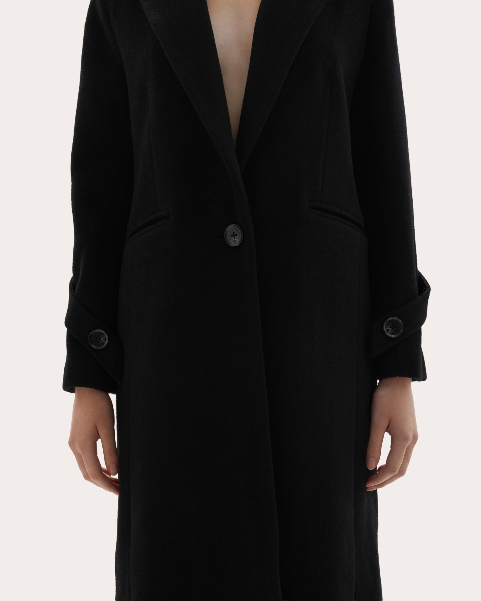 Mylah Wool Cashmere Single-Breasted Coat