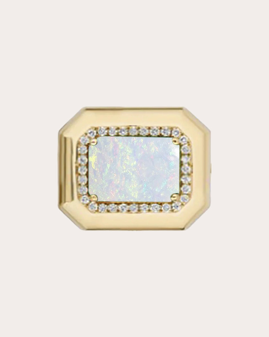 Opal & Diamond 18k Gold Limited Edition Ring