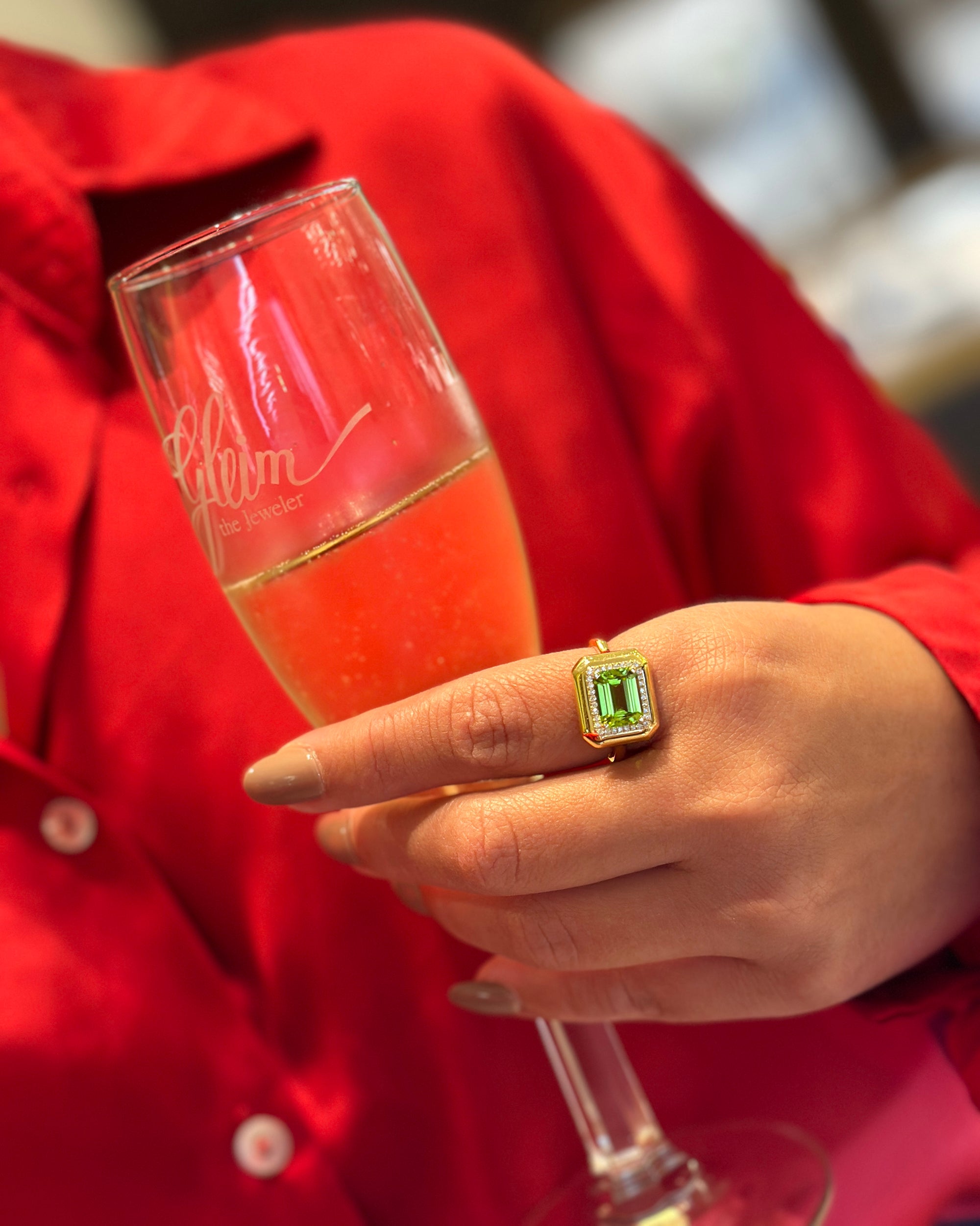 Peridot & Diamond 18k Gold Limited Edition Ring
