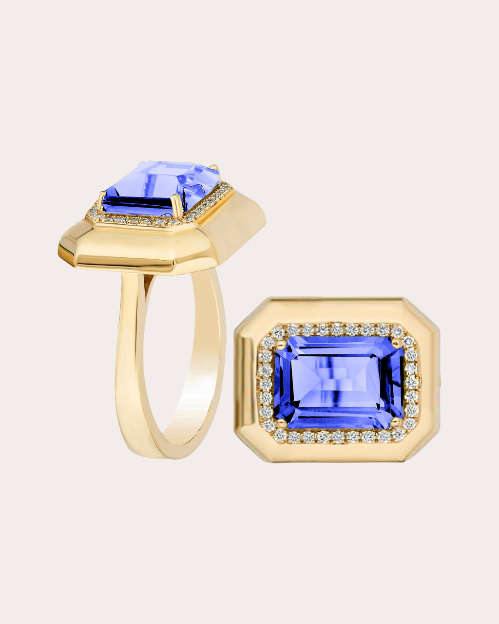 Tanzanite & Diamond 18k Gold Limited Edition Ring