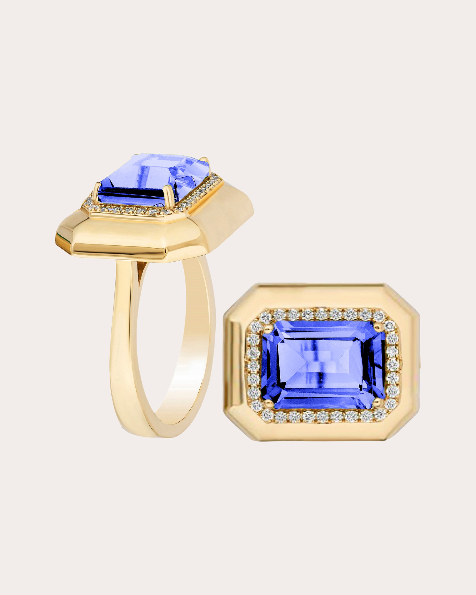Tanzanite & Diamond 18k Gold Limited Edition Ring