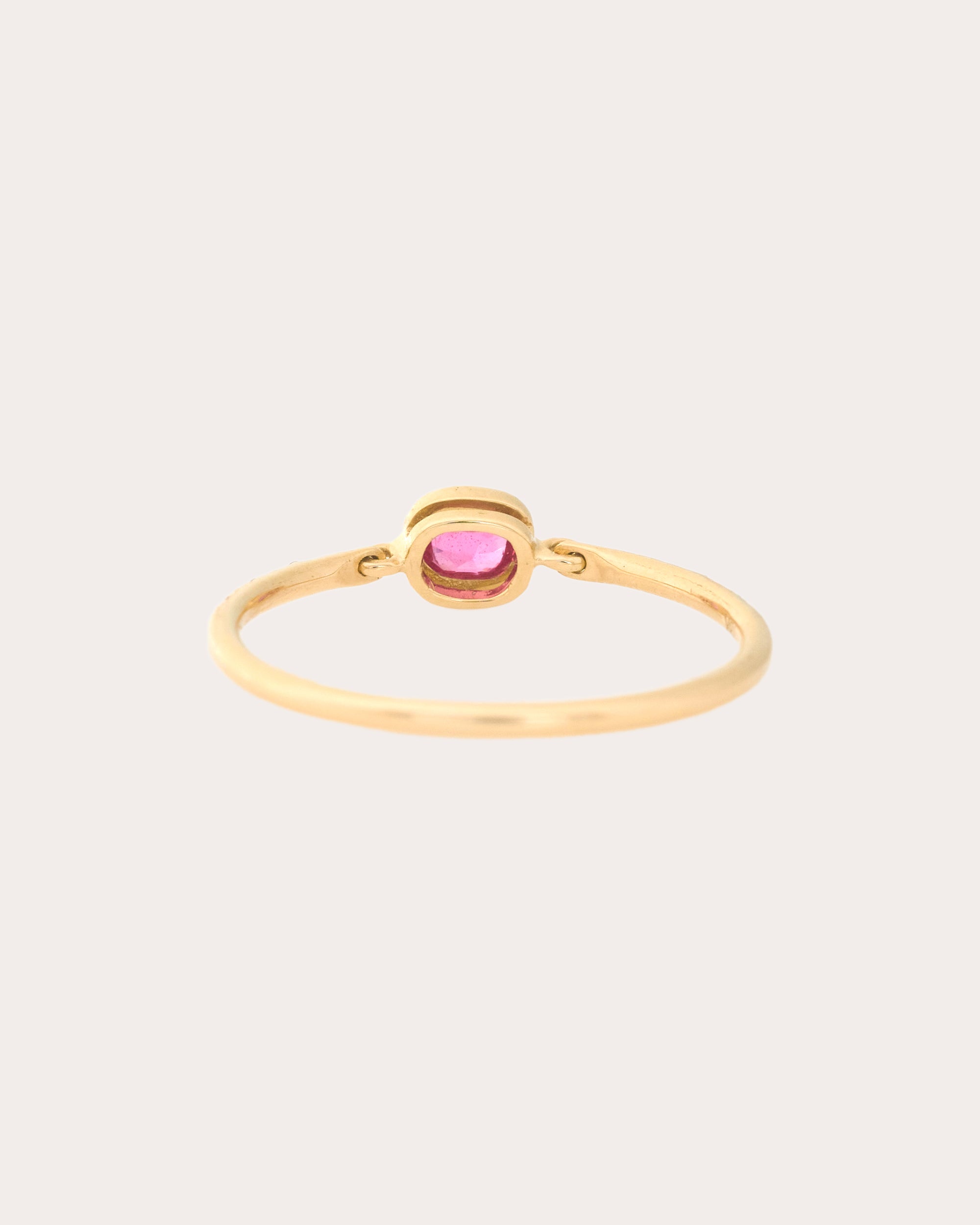 Jedi Spinel & Diamond Petite Circle Ring