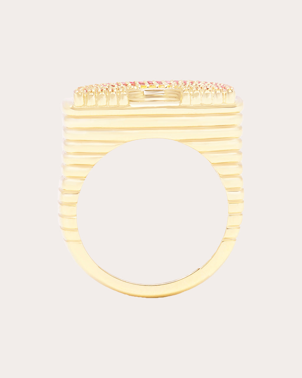 Multicolor Sapphire & 14k Gold Juju Rainbow Ring