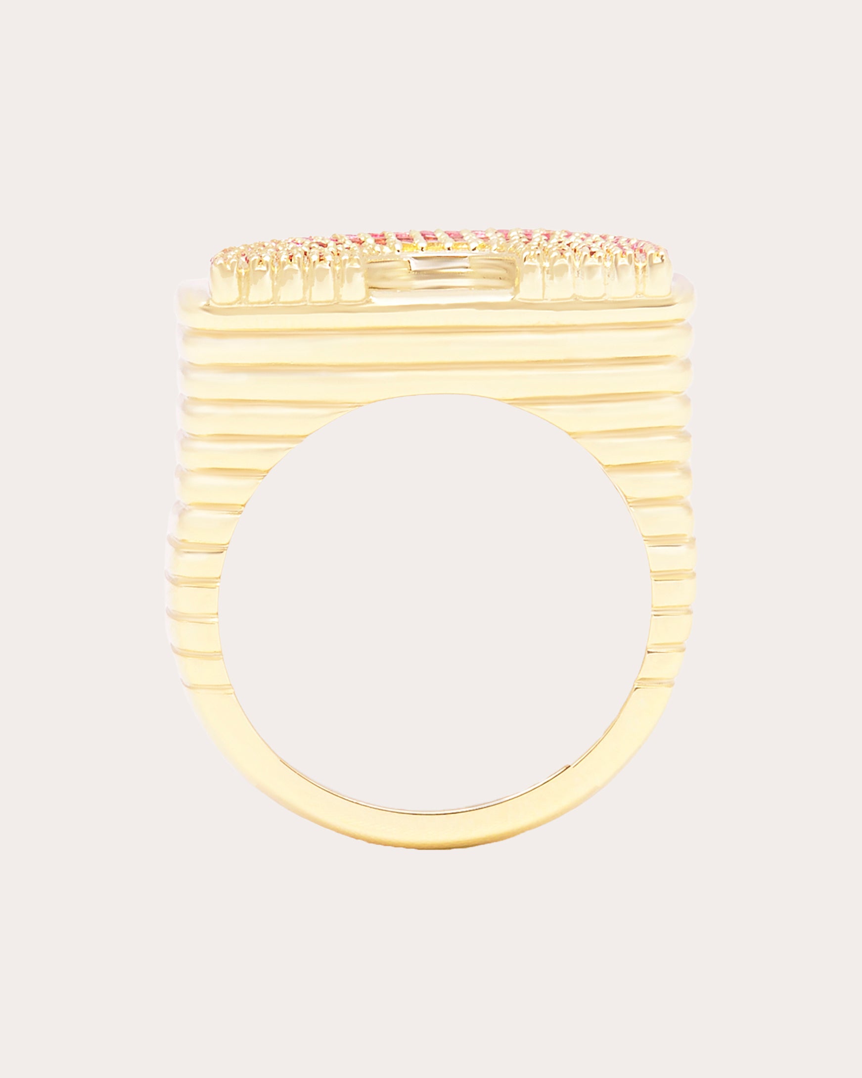 Multicolor Sapphire & 14k Gold Juju Rainbow Ring