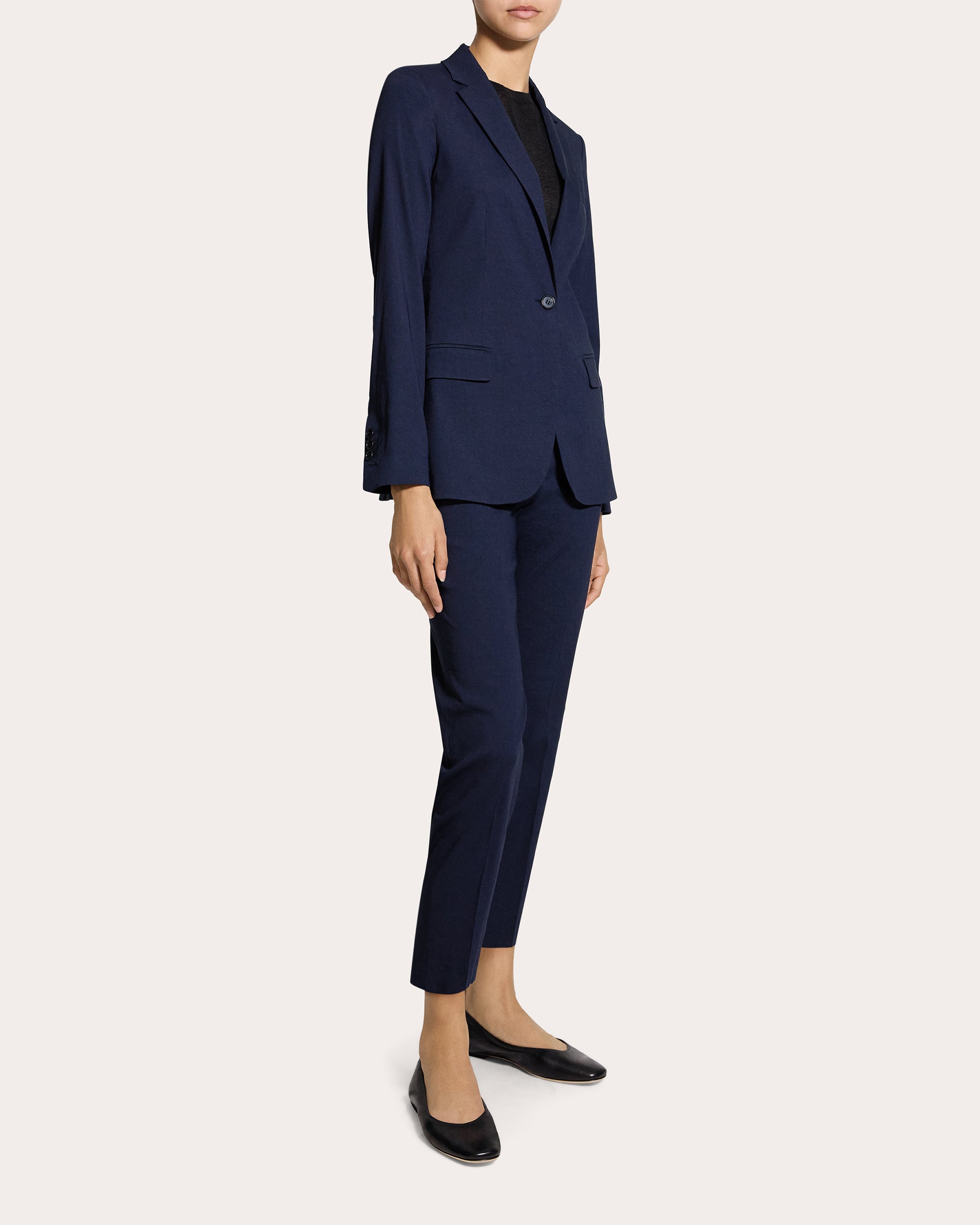 Treeca Good Linen Cropped Pull-On Pants