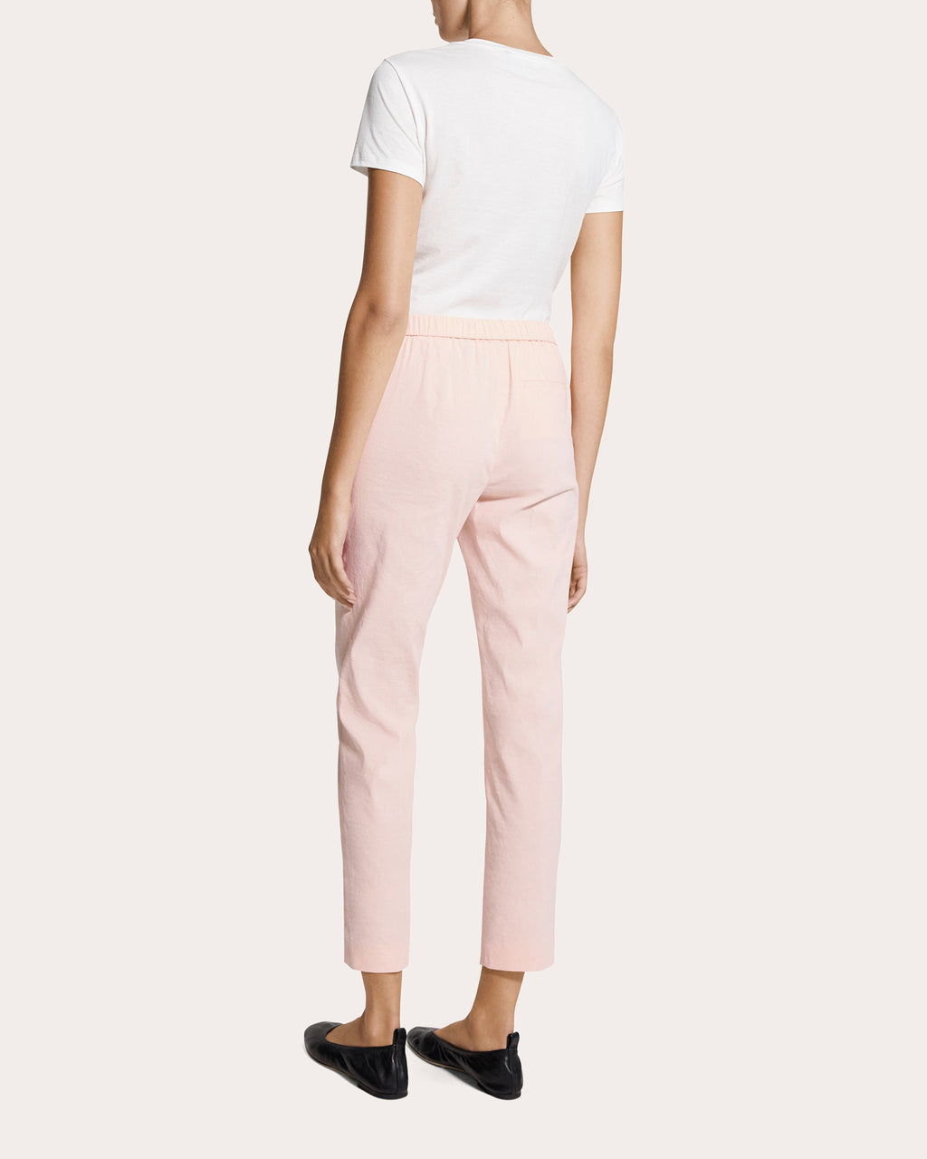 Treeca Good Linen Cropped Pull-On Pants