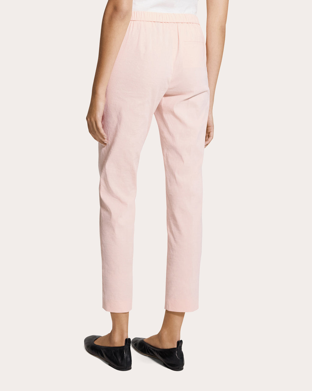 Treeca Good Linen Cropped Pull-On Pants