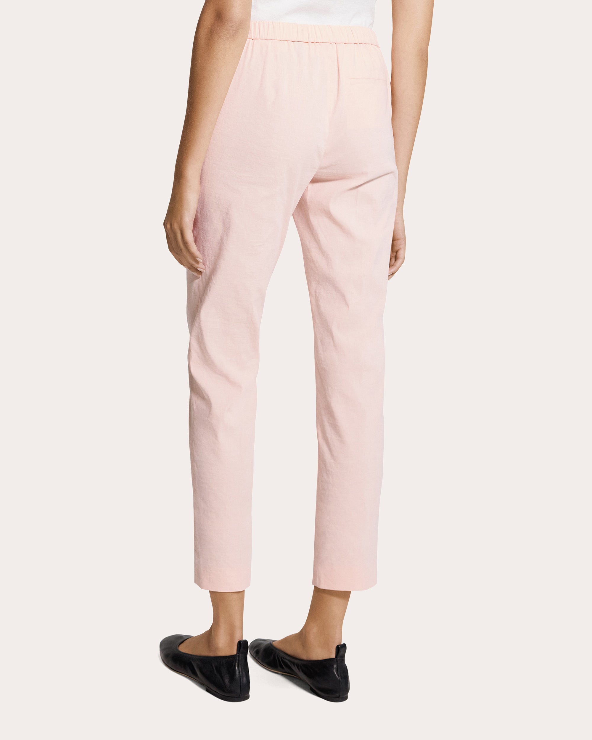 Treeca Good Linen Cropped Pull-On Pants