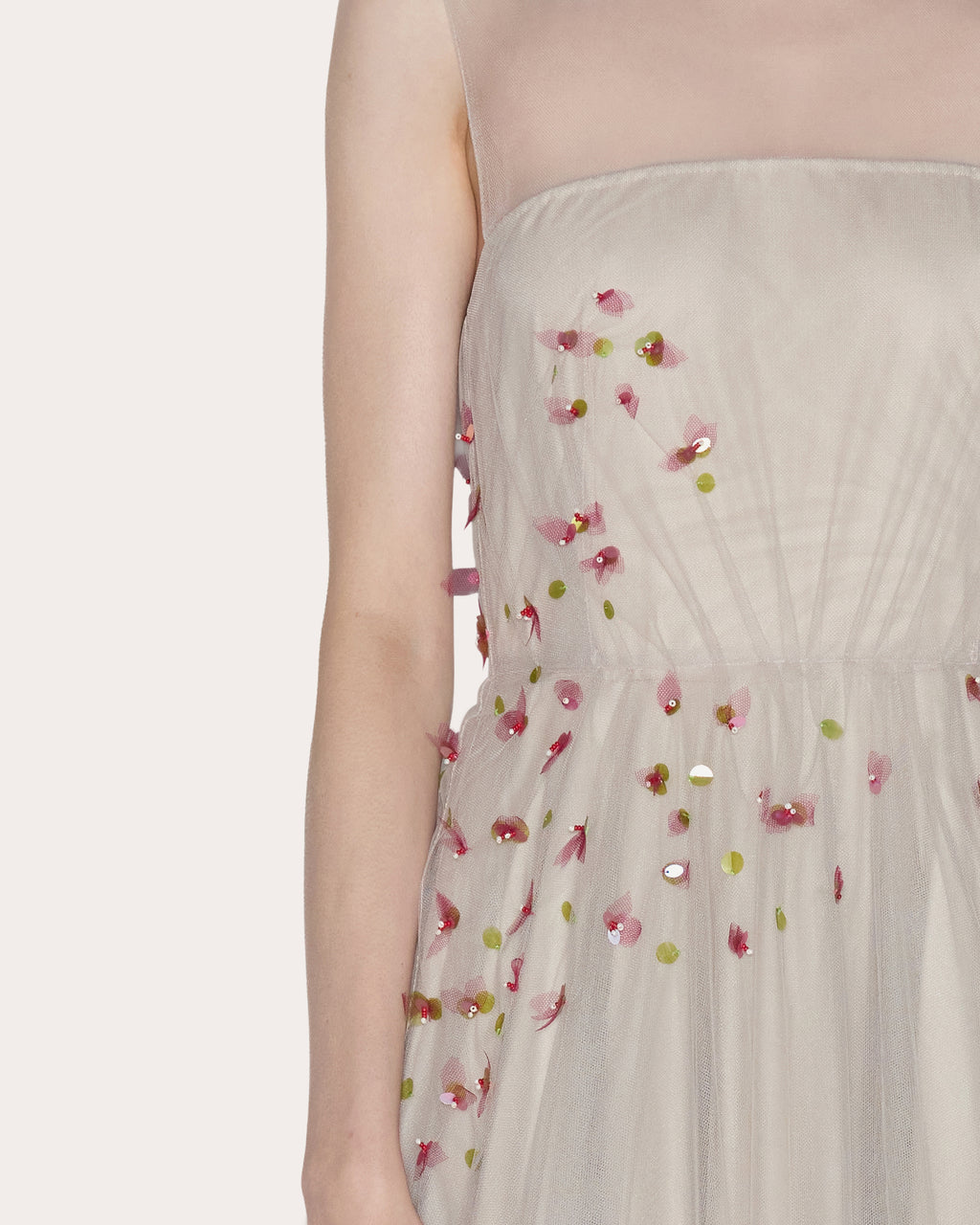 Embrace Beaded Tulle A-Line Gown