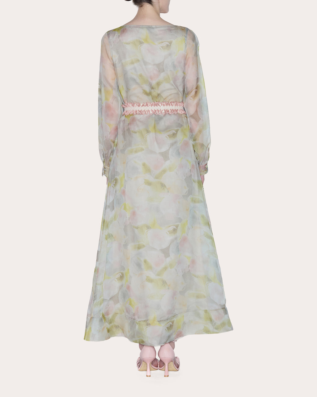 Purpose Floral Silk Organza A-Line Dress