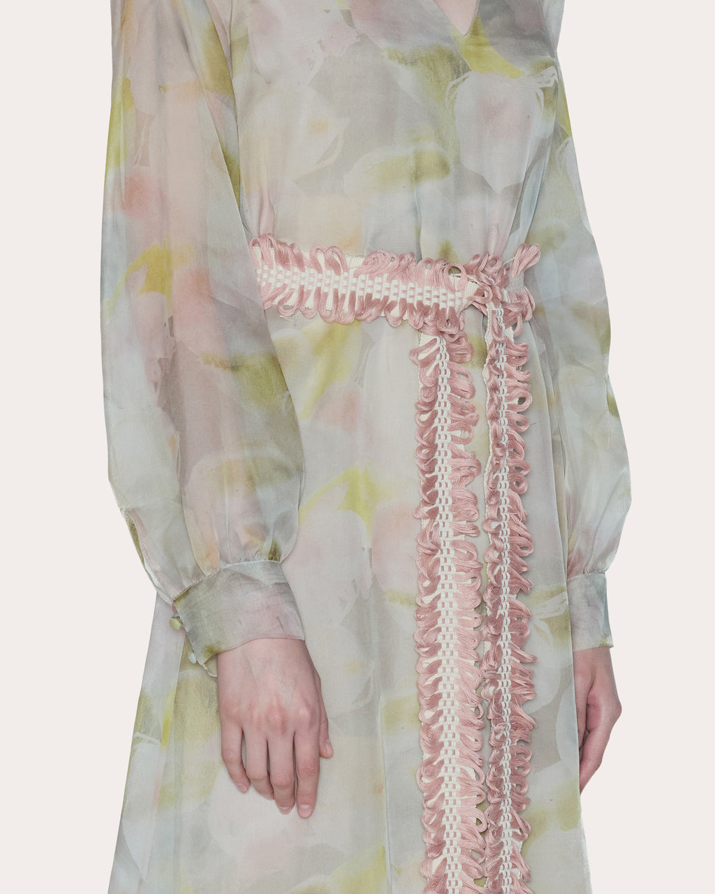 Purpose Floral Silk Organza A-Line Dress